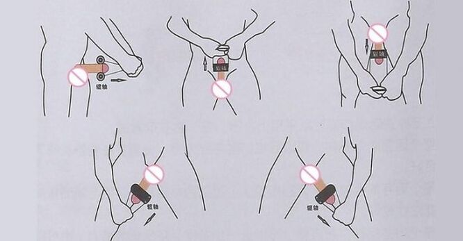 técnica de jelqing para a ampliación do pene